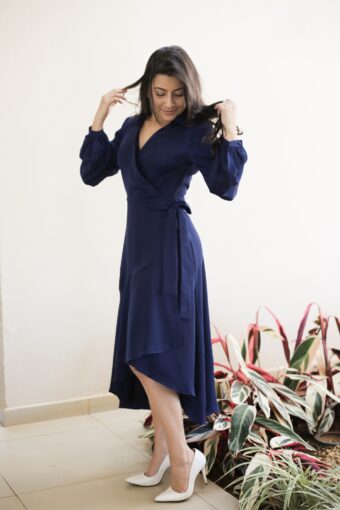 Vestido Mullet Azul em Áquila Tauheny Store | Moda Evangélica