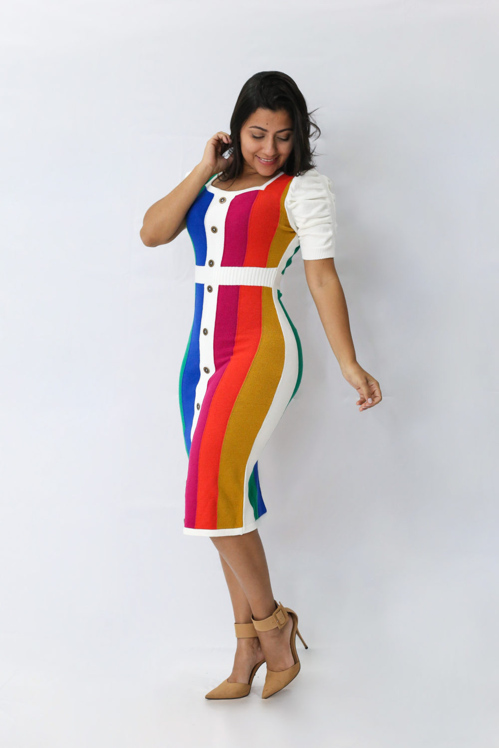 Vestido Tricot Color em Áquila Tauheny Store | Moda Evangélica