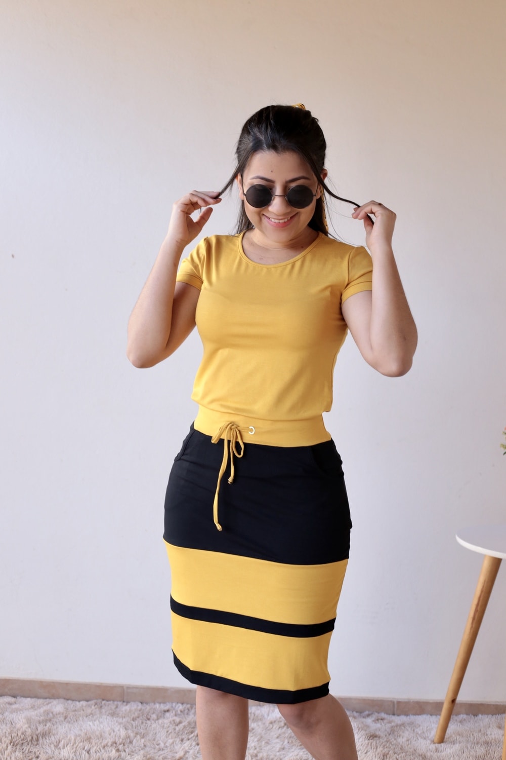 Conjunto de Malha Amarelo em Áquila Tauheny Store | Moda Evangélica
