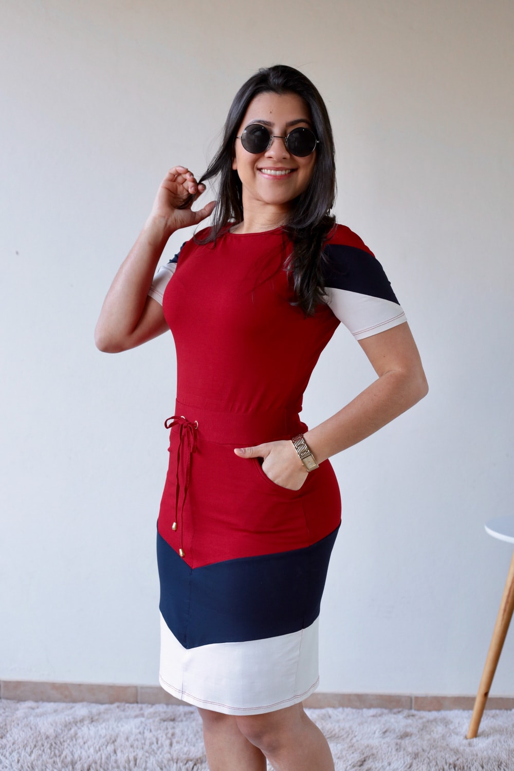 Vestido de Malha Vermelho em Áquila Tauheny Store | Moda Evangélica