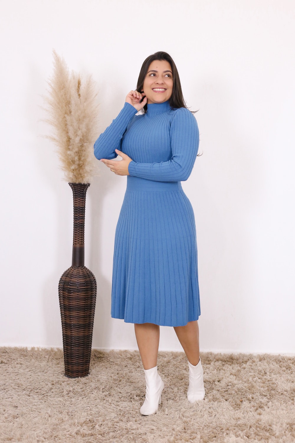 Vestido de Tricot Luessa | Moda Evangélica