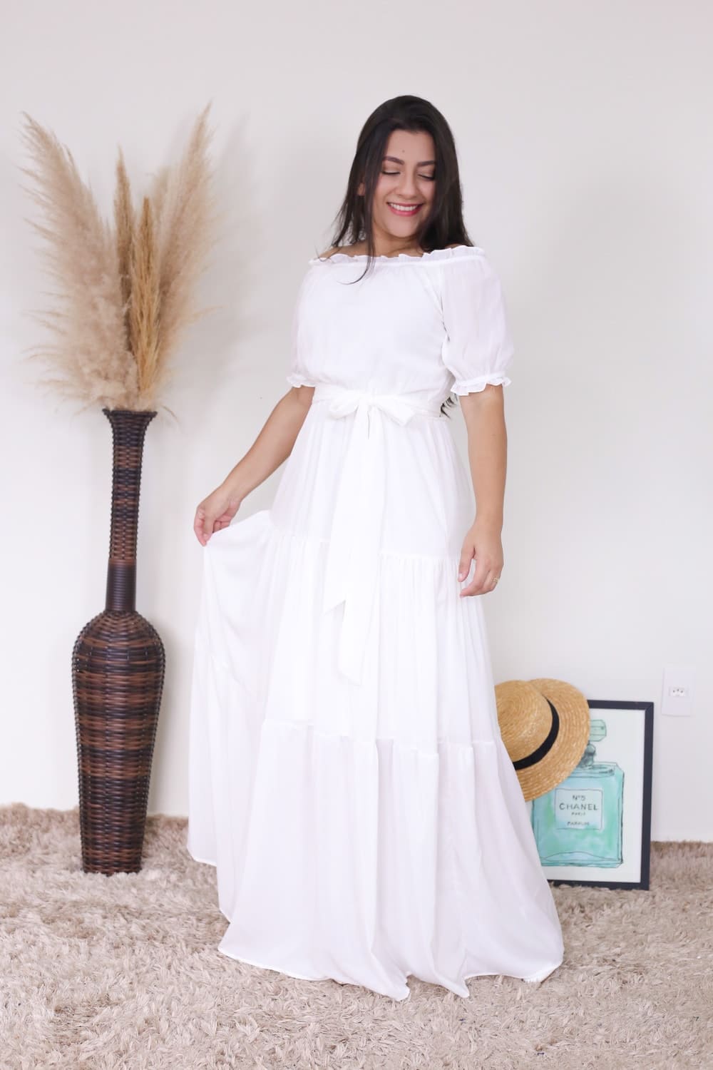 Vestido Longo Ester | Áquila Tauheny Store | Moda Evangélica