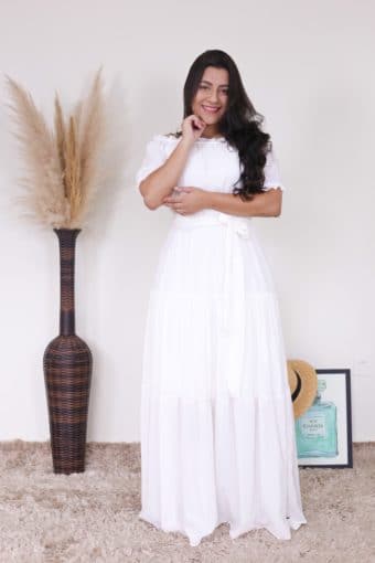 Vestido Longo Ester | Áquila Tauheny Store | Moda Evangélica