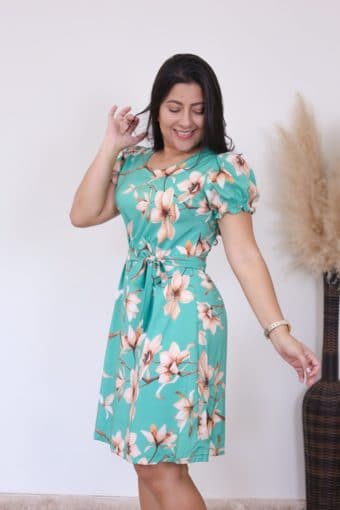 Vestido Floral Tata AT | Moda Evangélica e Executiva