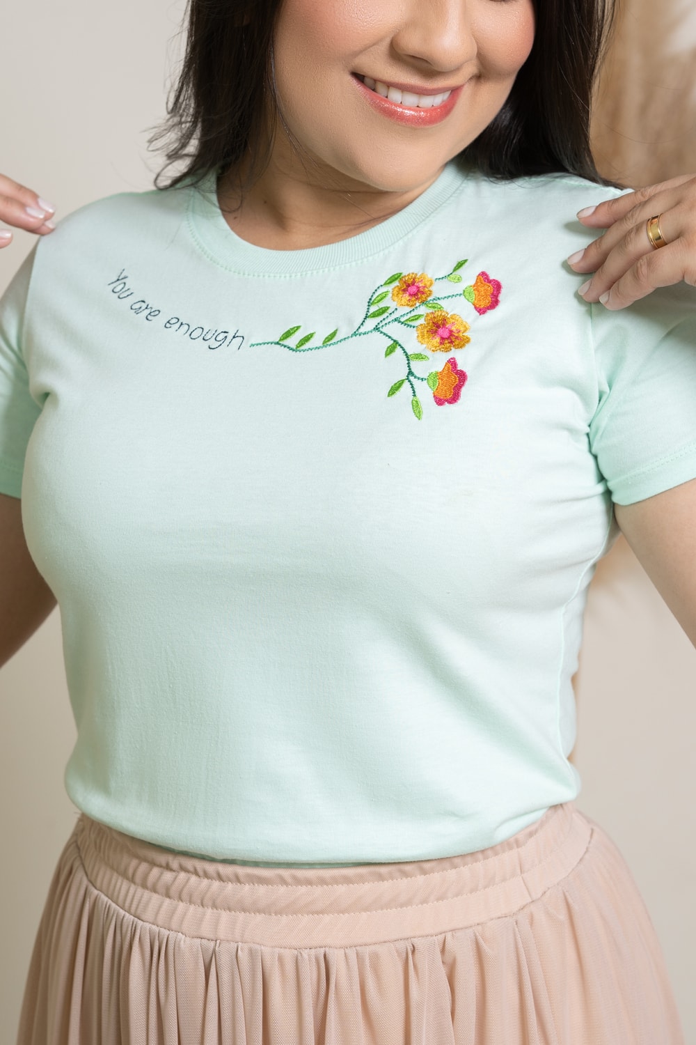 T-shirt Premium de Malha Jessica | Moda feminina