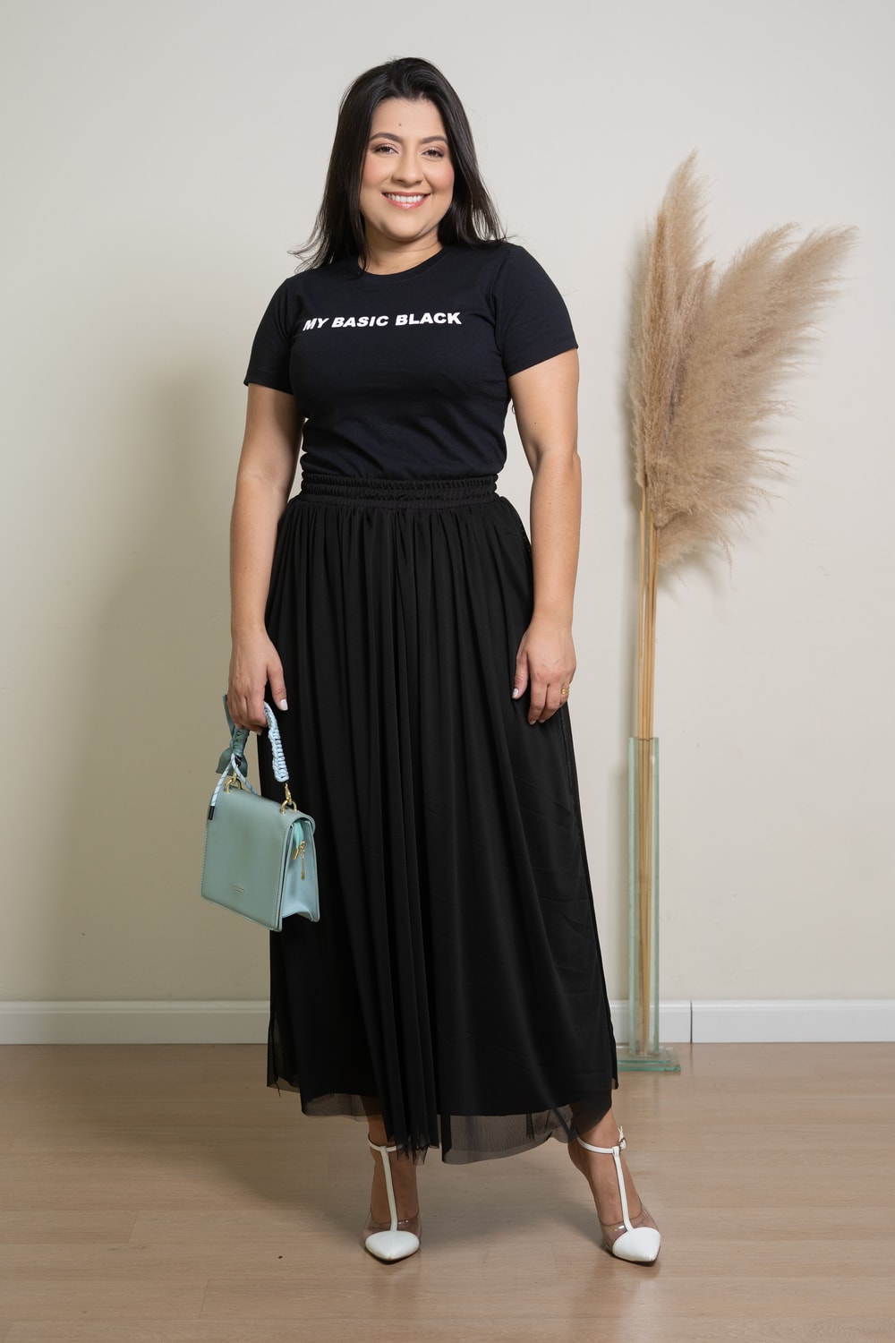 T-shirt de Malha Sara | Moda feminina